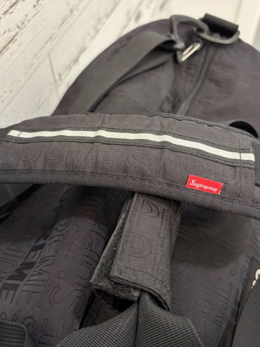 Supreme SS19 Black Duffle Bag